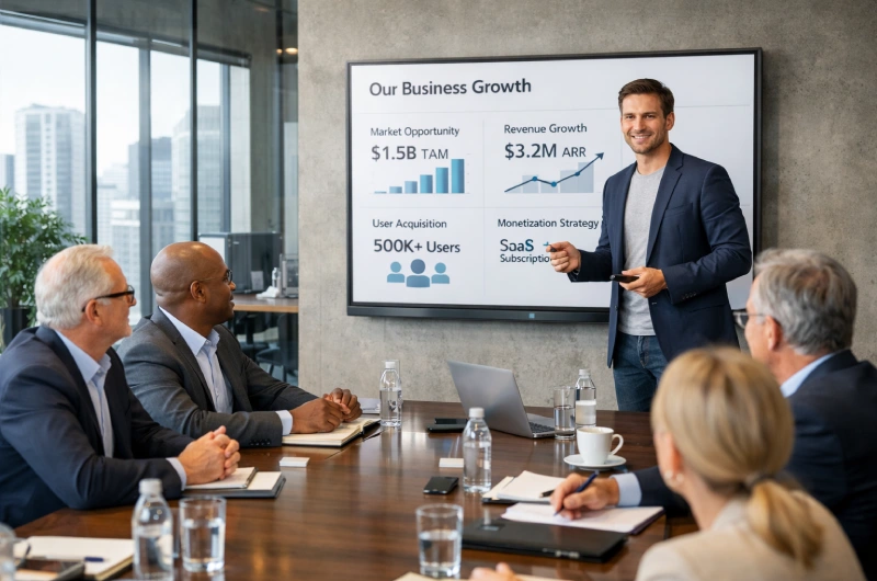 How to Present a Pitch Deck to Investors (Without Losing the Room)