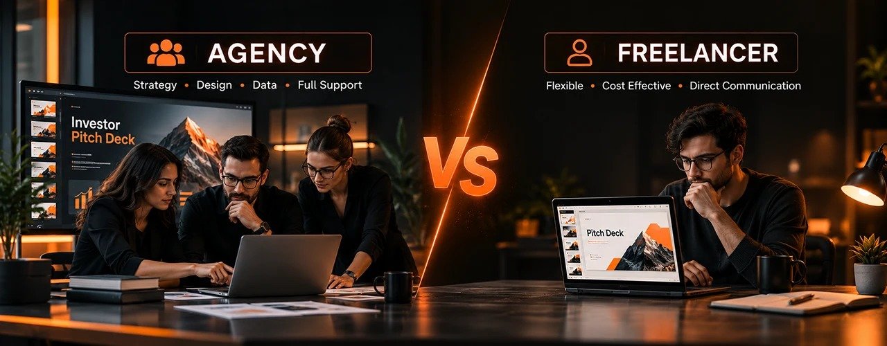 Agency vs Freelance Pitch Deck Designer An Honest Comparison