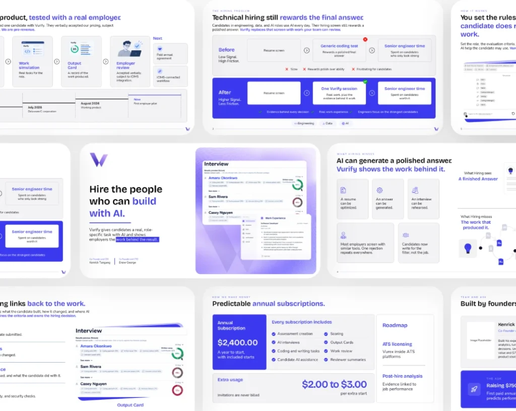 Data-Heavy Pitch Deck
